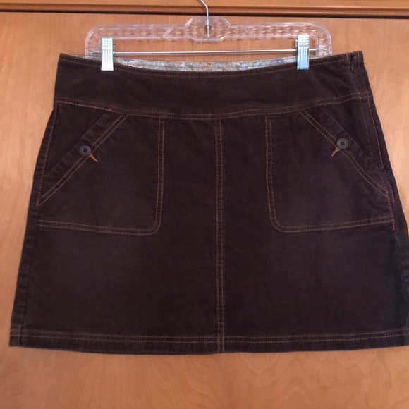 Prana Dresses & Skirts - Prana brown corduroy miniskirt